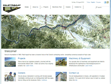 Tablet Screenshot of paletinsaat.com